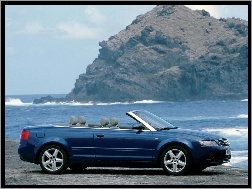 Audi A4, Niebieski, Cabrio